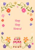 Verjaardagskaart felicitatie wonderful birthday boek bloemen 2