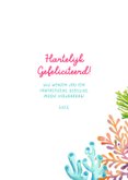 Verjaardagskaart felicitatie zeemeermin meisje mermaid 3