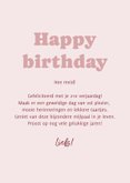 Verjaardagskaart flower girl happy bday 21 jaar 3