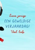 Verjaardagskaart 'Gefeliciflapstaart' 3