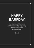 Verjaardagskaart happy barfday pictogram stijl 3