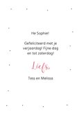 Verjaardagskaart happy bird-day met roze flamingo  3