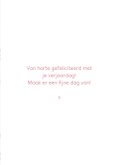 Verjaardagskaart happy birthday en illustraties van eten 3