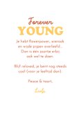 Verjaardagskaart humor vrouw hippie birthday oud wijn 3