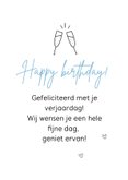 Verjaardagskaart - Jarig zijn 3