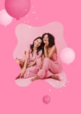 Verjaardagskaart jarige zus ballonnen roze confetti foto 2