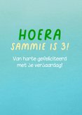 Verjaardagskaart kikker met ballon 3