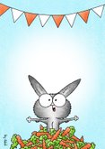 Verjaardagskaart konijn - You're old, but I don't carrot all 2