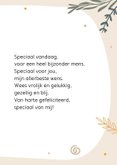 Verjaardagskaart leukste en liefste 3