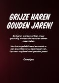 Verjaardagskaart man grijze haren gouden jaren 3