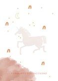 Verjaardagskaart meisje met eenhoorn en regenboogjes 2