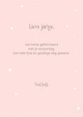 Verjaardagskaart meisje safari dieren roze 3