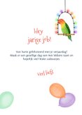 Verjaardagskaart met dieren die feest vieren 3