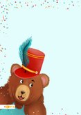 Verjaardagskaart met jonglerende beer en naam 2
