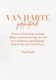 Verjaardagskaart met koperen ballonnen van harte 3