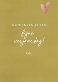 Verjaardagskaart met lila strik en groene achtergrond 3