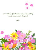 Verjaardagskaart met mooie bos bloemen 3