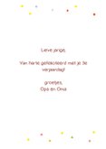Verjaardagskaart met muis - 3 jaar 3