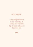 Verjaardagskaart met roze ballonnen happy birthday 3