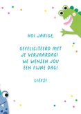 Verjaardagskaart monsters wit 3