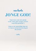 Verjaardagskaart nog altijd een jonge god met standbeeld 3