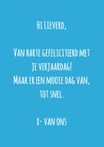 Verjaardagskaart poepende koe 3