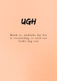 Verjaardagskaart sad birthday 3