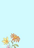 Verjaardagskaart schattig muisje met bloemen 2