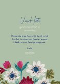  Verjaardagskaart vaas met boeket met bloemen 3