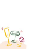 Verjaardagskaart vrolijke cocktails proost 2