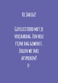 Verjaardagskaart vrolijke Kaassouffle 3