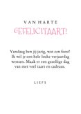Verjaardagskaart weer een taartje ouder  3