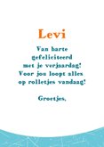Verjaardagskaartje coole kat op skateboard 3