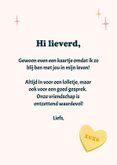 Vriendschapskaart met tekst 'jij laat mijn hart lachen' 3