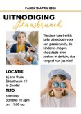 Vrolijk pasen tijdschrift uitnodiging 3