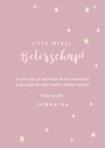 Vrolijke beterschapskaart met eenhoorn en sterren 3