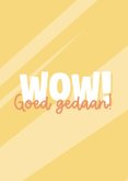Vrolijke blauwe felicitatiekaart voor een wandelprestatie! 2