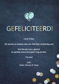 Vrolijke felicitatiekaart voor een opa met naam en leeftijd 3