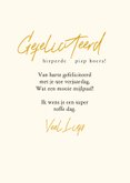 Vrolijke gele verjaardagkaart 50 jaar met cijfer ballonnen 3