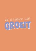 Vrolijke kaart met illustratie van een lachende zonnebloem 2