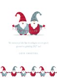Vrolijke kerstkaart met eigen foto en kerstkabouters 3