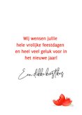 Vrolijke kerstkaart met kat en lichtjes 3