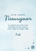 Vrolijke kerstkaart met schaatsende pinguïn en sneeuwvlokken 3