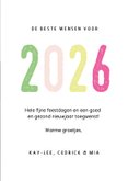 Vrolijke nieuwjaarskaart met eigen foto en gekleurde letters 3