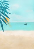 Vrolijke vakantiekaart met flamingo 2