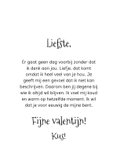 Vrolijke valentijnskaart vol met kusjes in oranje en roze 3