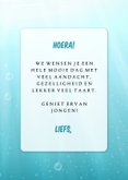 Vrolijke verjaardagskaart met dolfijn en bijpassende tekst 3