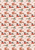 Vrolijke verjaardagskaart met teckels en hartje beige rood 2