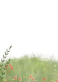 Vrolijke verjaardagskaart met vos en bloemen 2