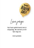 Vrolijke voetbal verjaardag kaart jongen meisje 3